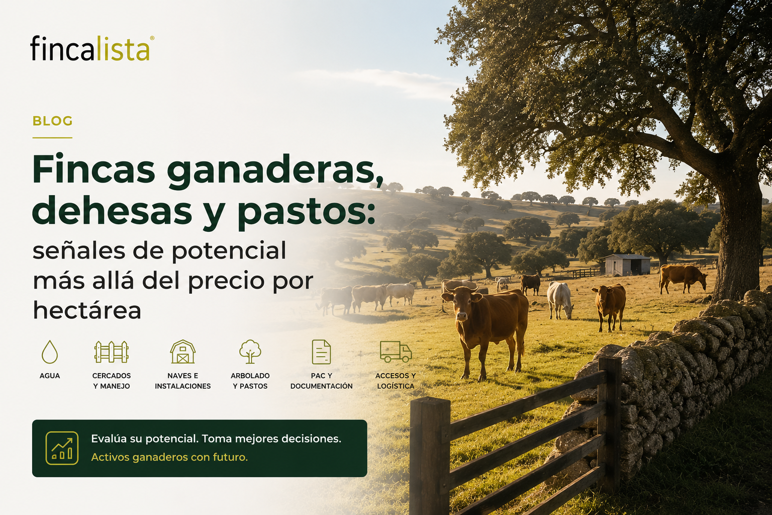 Fincas ganaderas, dehesas y pastos: cómo detectar su potencial