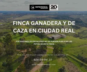En venta finca ganadera con coto de caza en C