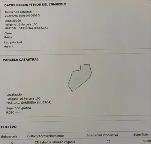 Finca 46,44 Ha para cultivo de regadio