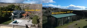 Propriedade de 1,4 hectares. Armazém de 600 m² junto à A1