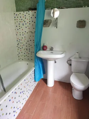 Cabaña con plantación de arandanos